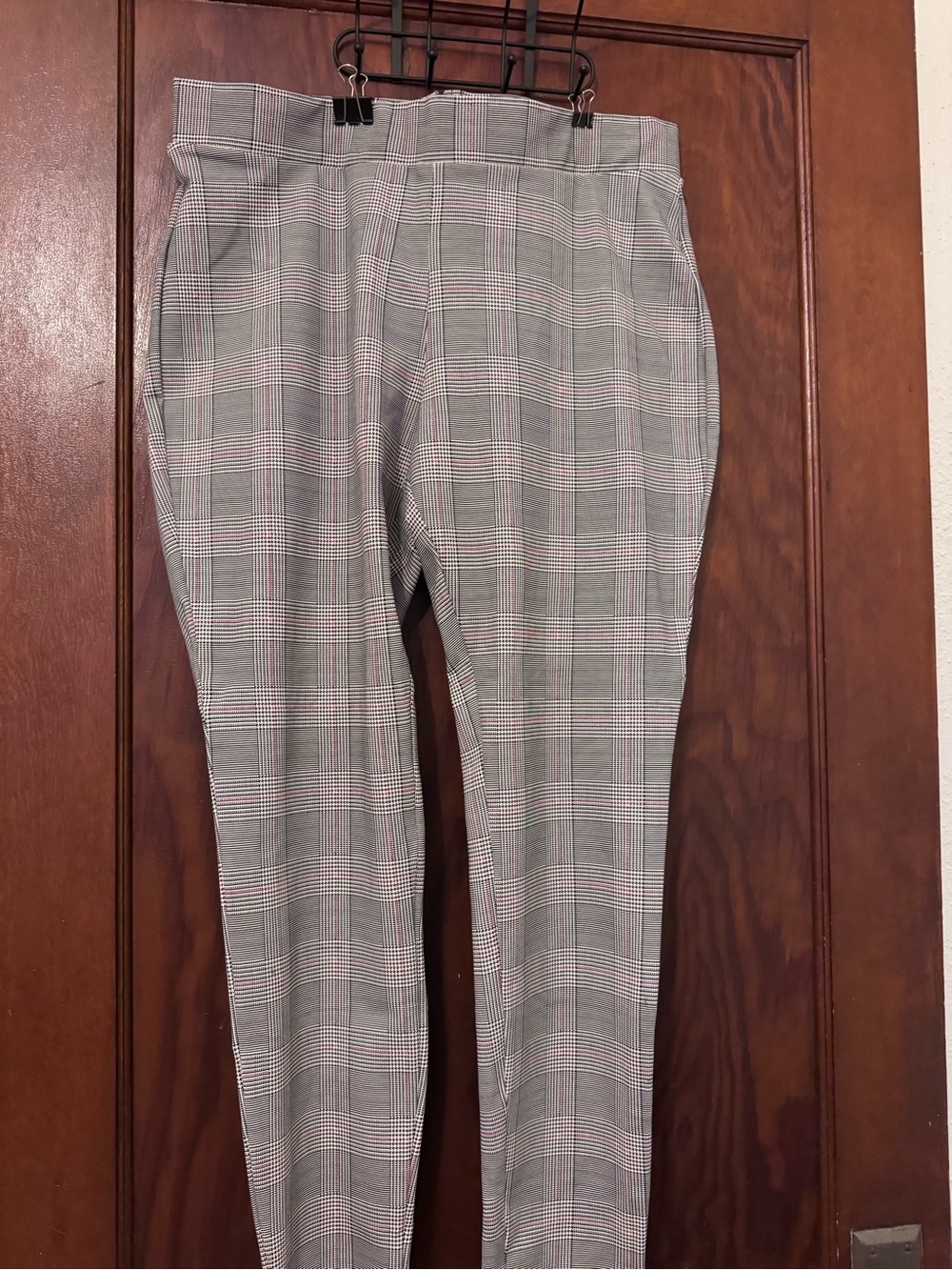 Time and Tru Gray Plaid Straight Leg Pants